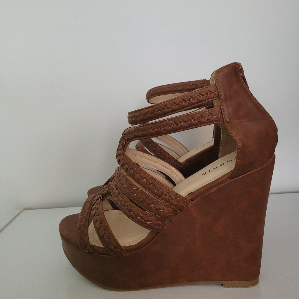 Torrid 5 inch open toed wedges